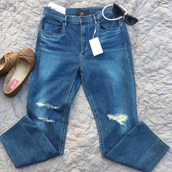 3x1 W4 Colette Slim Crop High Rise Jeans - Picture 2 of 8